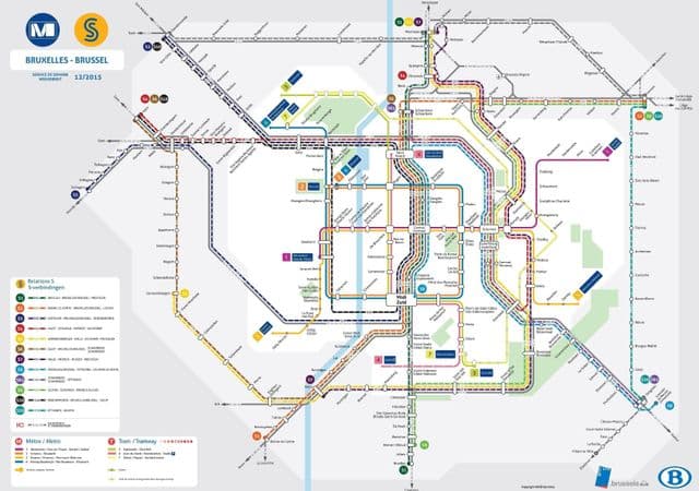 ブリュッセル駅マップ