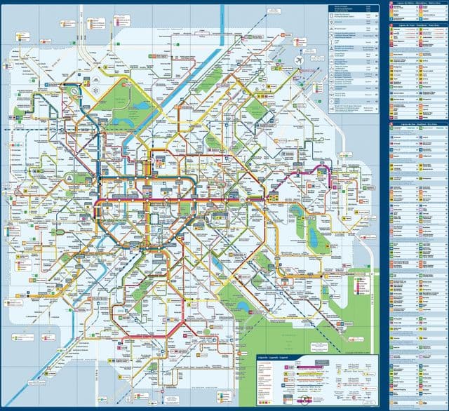 ブリュッセル交通マップ
